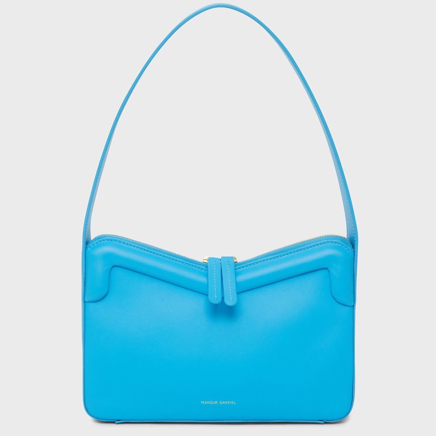 Women\'s Mansur Gavriel M Frame Baguette Baguette Bag Blue | AU 5721GN